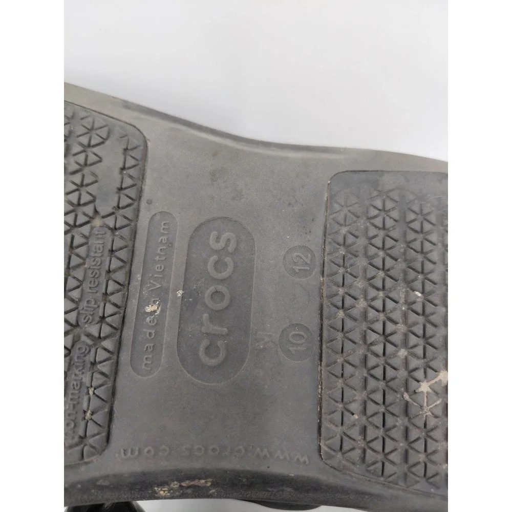 Crocs Bistro Clog Black Slip Resistant Work Shoes Mens 10 Womens 12 10075-001